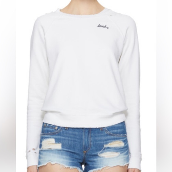 AMO Distressed Loved Seeatshirt - XS - Picture 1 of 3